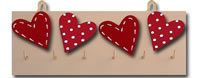 Order Heart key rack (red)
